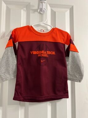 Virginia Tech Hokies Toddler Nike Embroidered Long Sleeve Shirt  -18 months
